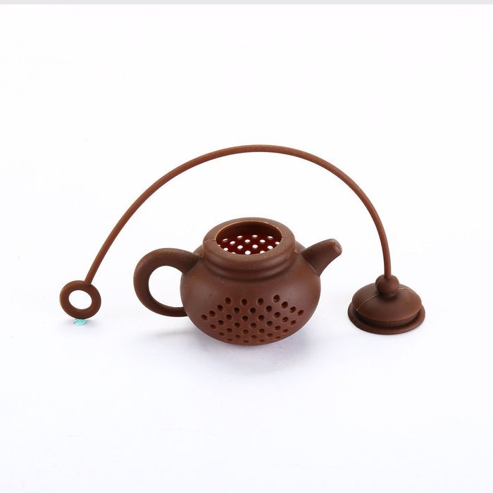 LEASEN Silicone Tea Leaf Filter Tea Infuser Tea Strainer-Mini Teapot Shaped Tea Filter N4