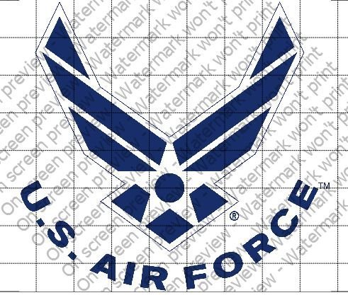 U.S. Air Force Licensed Edible Cake Topper #8431