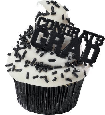 Congrats Grad Cupcake Picks (24-Pack)