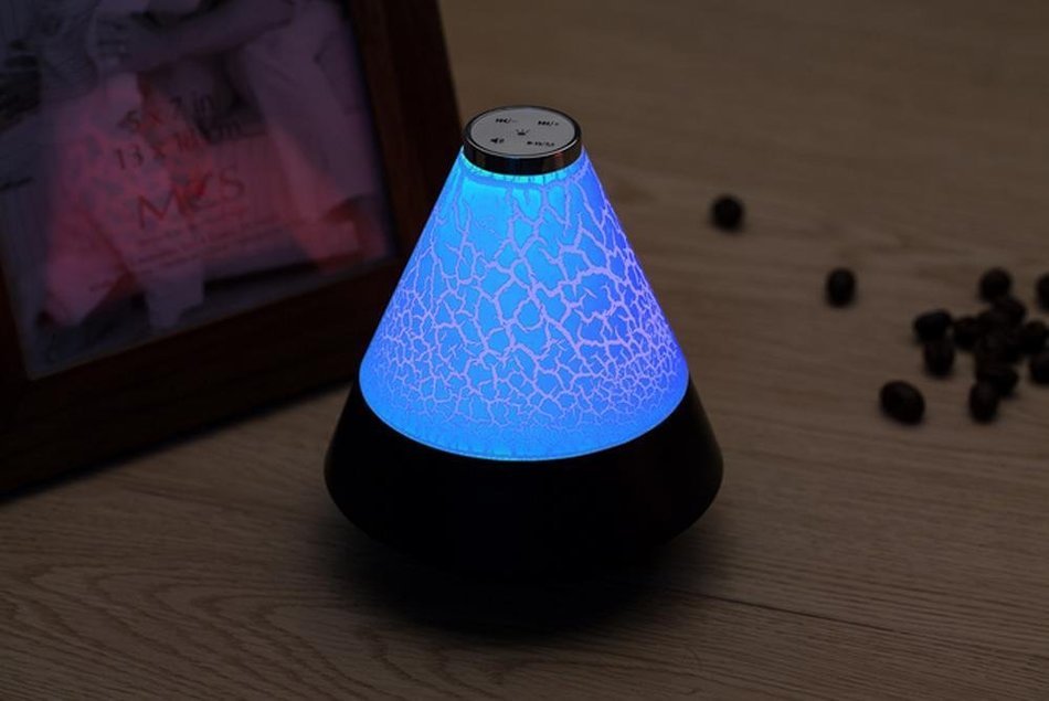 SNEED-Creative Colorful Night Light Bluetooth stereo Bluetooth speaker lights LED lights , blue