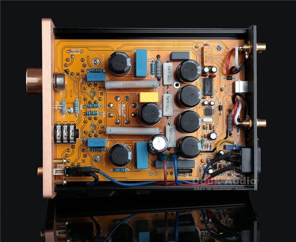 Douk Audio Hybrid Class A Tube Headphone Amplifier USB DAC Audio Decorder HiFi Valve Preamp N7