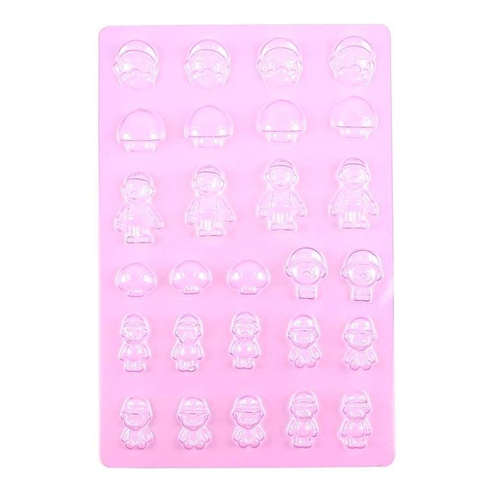 1 PCS Chocolate Candy Making Molds Baby Shower F206 Super Mario Plastic Cake Frozen Baptism Mothers Day Cookie N2