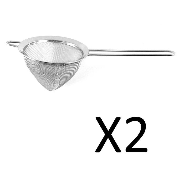 RSVP Endurance Stainless Steel Conical Strainer, 5 Inch Pack of Two N2