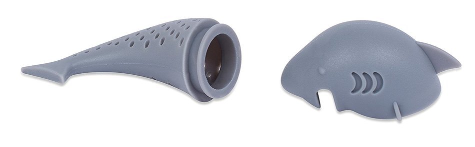 Internet's Best Shark Silicone Tea Infuser Strainer | Loose Leaf Filter Steeper | Deep Tea Mug Cup Steeper | Herbal... N2
