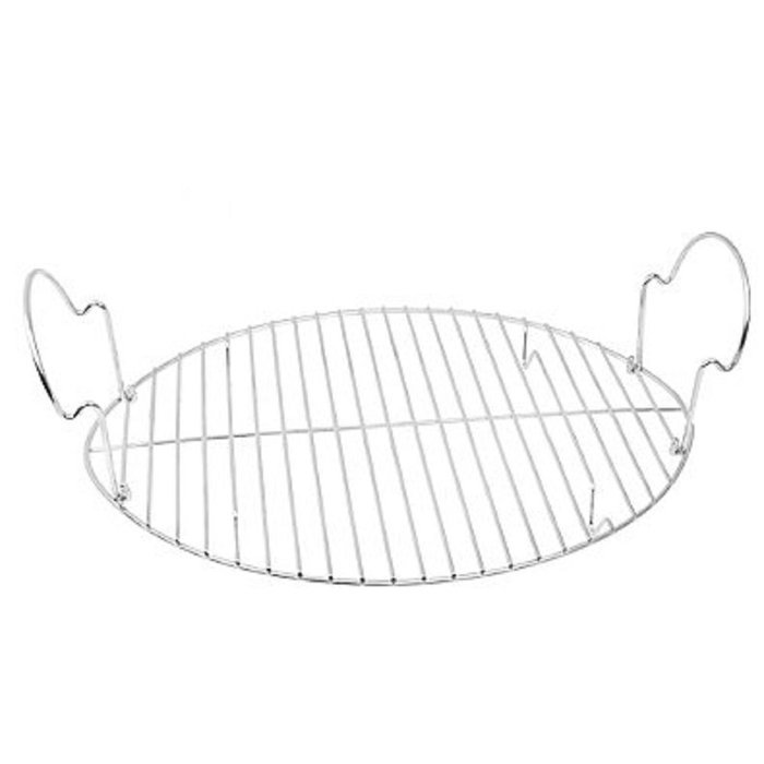 Oval Domed Covered Roaster Includes a Stainless Steel Rack with Sturdy Handles, Silver Polished Finish (18"x12")