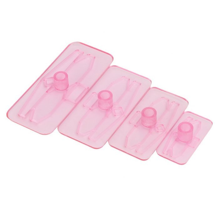 4pcs Bows Icing Cake Cupcake Fondant & Gumpaste Decor Mould Embosser Cookie Cutter Baking DIY N3