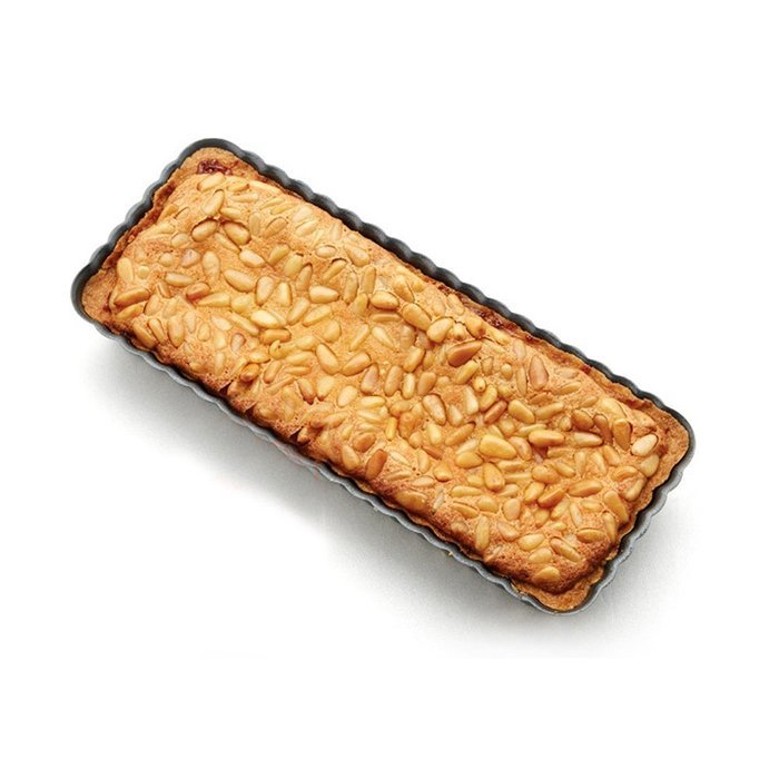 Lautechco 14-inch Non-Stick Quiche Pan (Rectangle) With Removable Bottom N6
