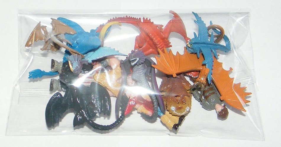 How to Train Your Dragon Set of 12 Figure Cake Toppers / Cupcake Party Favor Decorations with 9 Dragons, Hiccup... N4
