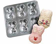 Wilton Mini Cakes Bunny Rabbit Pan Mold ~ 6 Bunnies per Pan 2105-2013