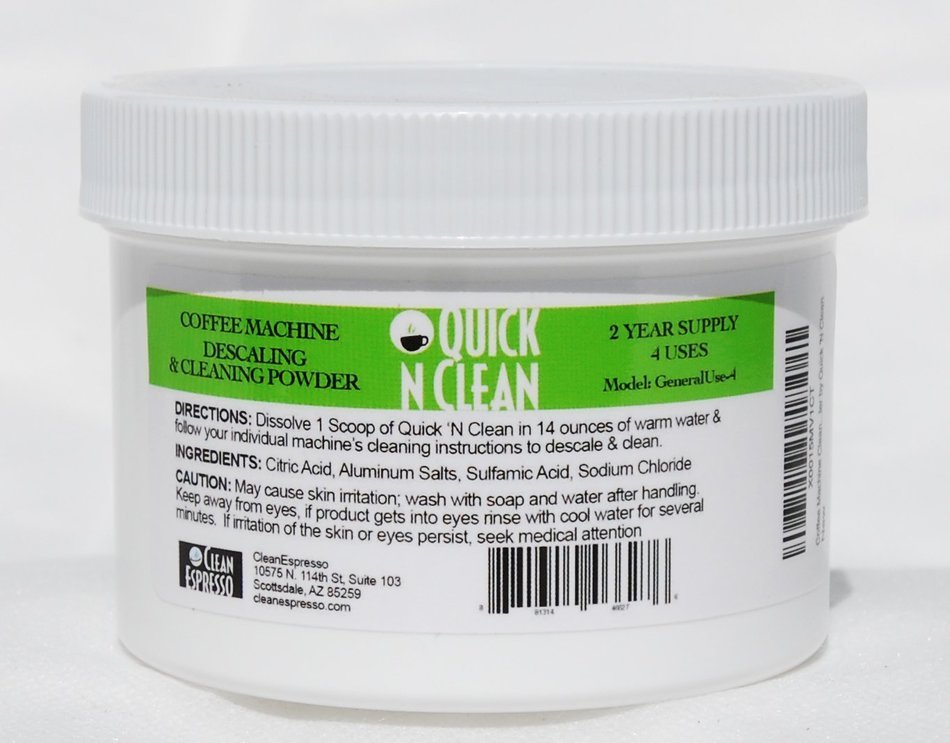 Coffee Machine Cleaner & Descaler by Quick 'N Clean