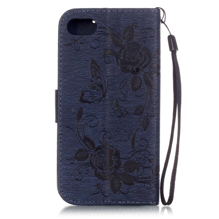 iPhone 7 Case, iPhone 7 Wallet Case,PHEZEN Beauty Luxury Handmade Rose Flower Butterfly Bling Diamond PU Leather... N32