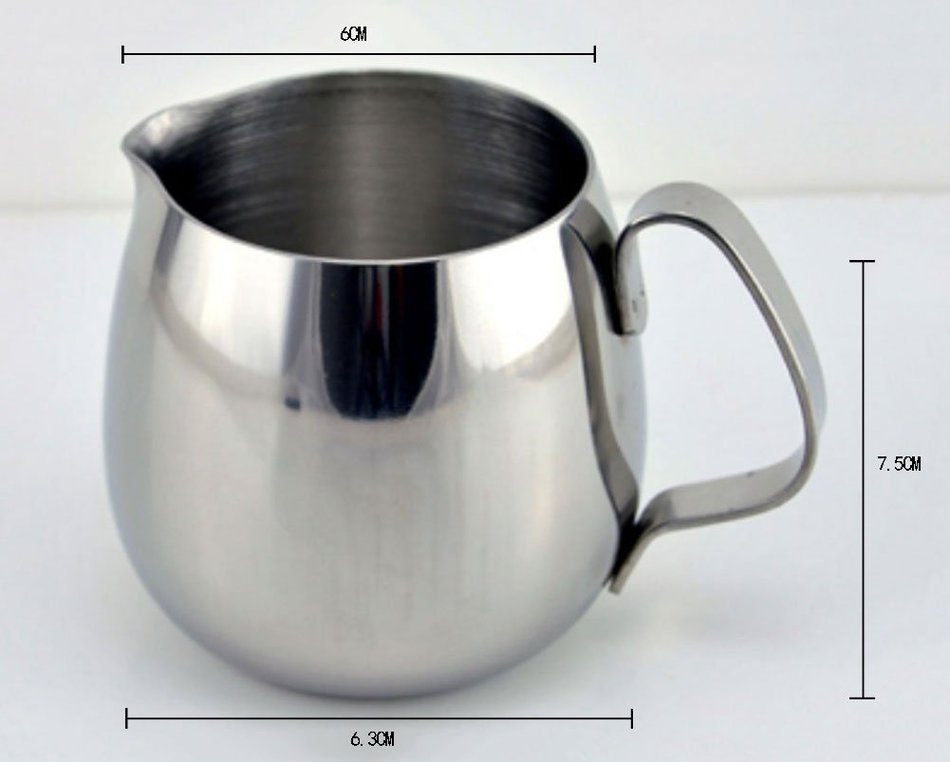 niceeshop(TM) Japanese Stype Thicken Stainless Steel Milk Frothing Pitcher (Silver,350ml) N11