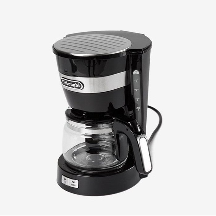 Delonghi Mini Drip Coffee Maker Dripper Brewer 5-Cup 0.65L ICM14011 (white) N9