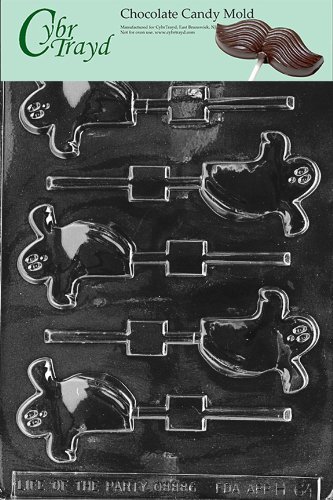 Cybrtrayd H064 Halloween Chocolate Candy Mold, Spooky Ghost Lolly