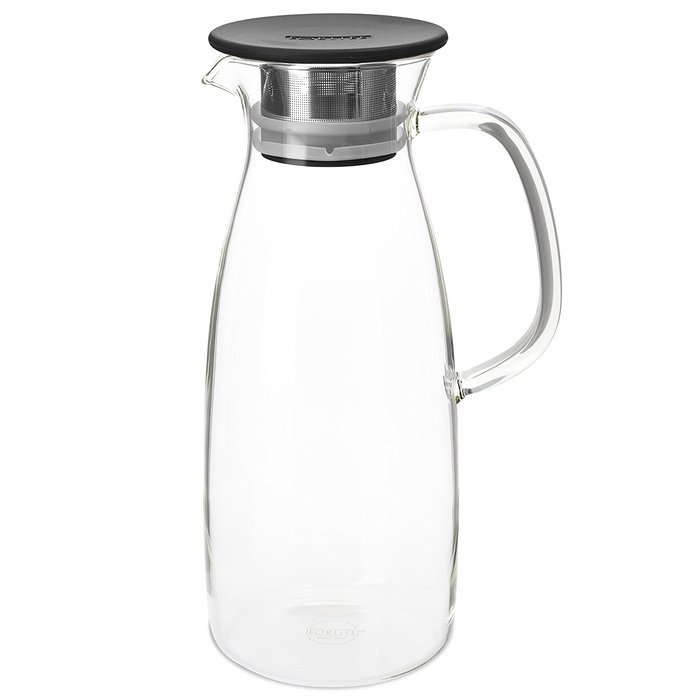FORLIFE Mist Glass Ice Tea Jug , 50-Ounce, Red N7