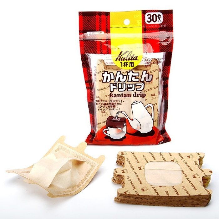 Huayoung 30-pcs Natural Paper Coffee Bags Travel & Convenient Drip Coffee Filters Disposable Coffee Filters (Natural) N2