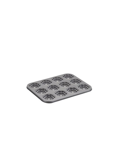 Cake Boss Novelty Nonstick Bakeware 12-Cup Star Molded Cookie Pan, Gray N5