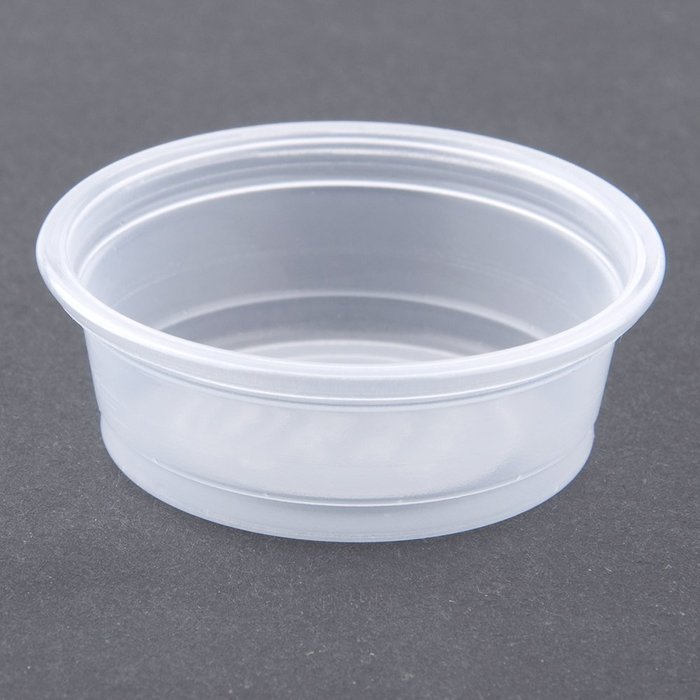 Plastic Souffle Portion Cups, 1/2 Oz., Translucent, 2500/carton