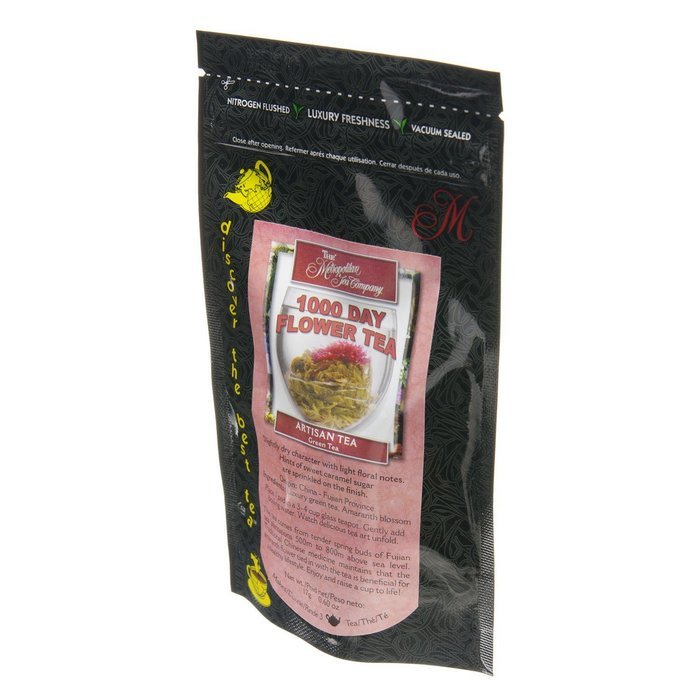 Metropolitan Tea Discovery Artisan Flowering Tea Pack, 1000 Day Flower N4