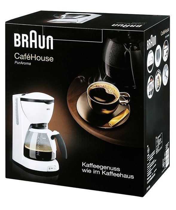 Braun KF520 Cafehouse Coffee Maker Machine, 220-240 Volt (for overseas use only)