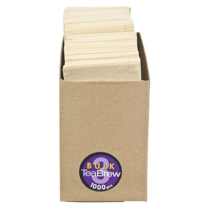 Tea Brew 1000-Piece No. 2 Bulk Pack Single Use Tea Filter, Three 5-Cup Teapot N2