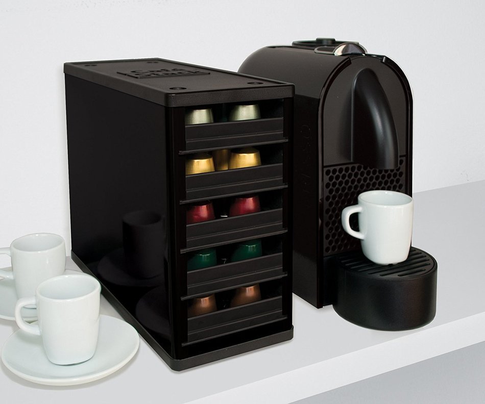 Caf&eacute;Stack Nespresso Capsule Organizer Color: Black N7