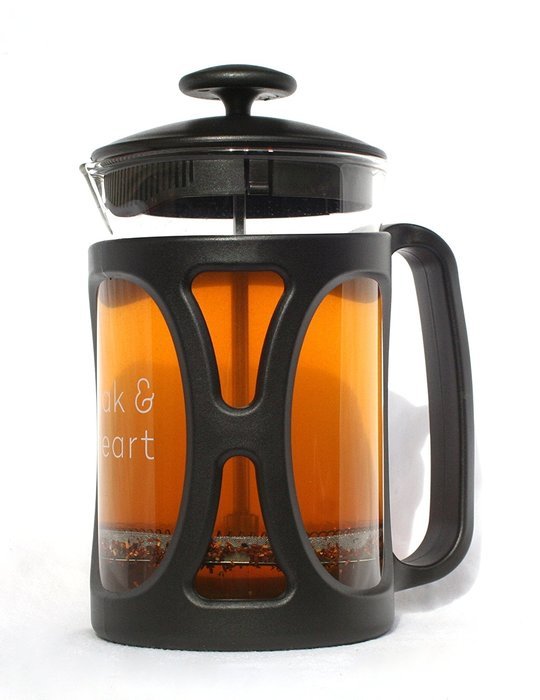 Oak & heart French Press Espresso and Tea Maker with Glass Carafe, Stainless Steel Plunger, 27 oz. N6