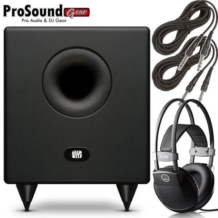 Presonus Temblor T8 Powered Subwoofer - Free AKG K44 and 2 - (4) 1/4 to 1/4 cables (ProSoundGear) Authorized Dealer