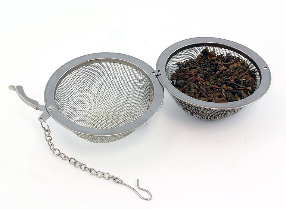 Extra Large Stainless Steel Tea Ball Strainer for Kombucha & Loose Leaf Tea; Fine Mesh, Reusable Tea Infuser for... N4