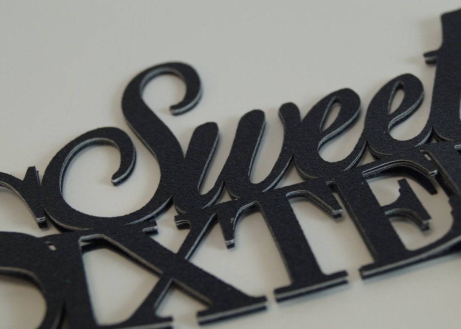 All About Details Black Sweet-sixteen Cake Topper N2