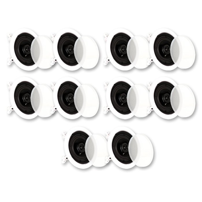 Theater Solutions CS4C In Ceiling Speakers Surround Sound Home Theater 5 Pair Pack 5CS4C