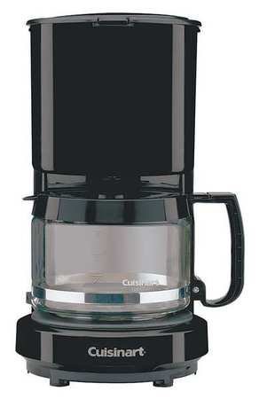 Coffeemaker 4 Cup - Plastic- Glass - Black