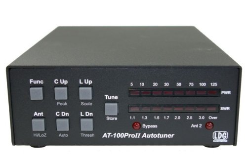 LDG Electronics AT-100PROII Automatic Antenna Tuner 1.8-54 MHz, 1-125 Watts, Updated features include an LED indicator...