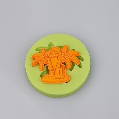Y&XL&H Summer Beach Palm Tree Cupcake Decoration Silicone Fondant Mold Sugarcraft Tools Polymer Clay Chocolate...
