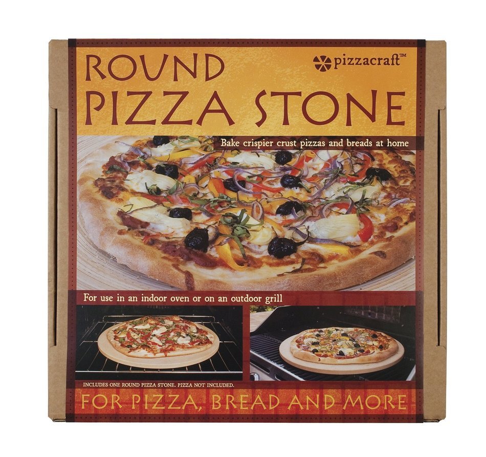 Pizzacraft 16.5" Round Cordierite Baking/Pizza Stone - For Oven or Grill - PC9898 N3