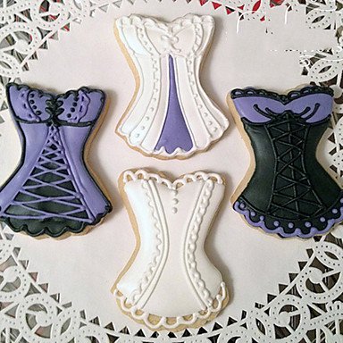 Sher Fashion Lady's Shapwear Shape Cookie Cutters Fruit Cut Molds Stainless Steel N2