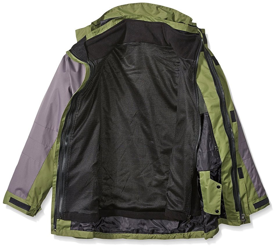 Hanxue Mens Hiking Ski Jacket Softshell 3 in 1 Hiking Raincoat Plus Size Men Waterproof Sportswear with Removable... N19
