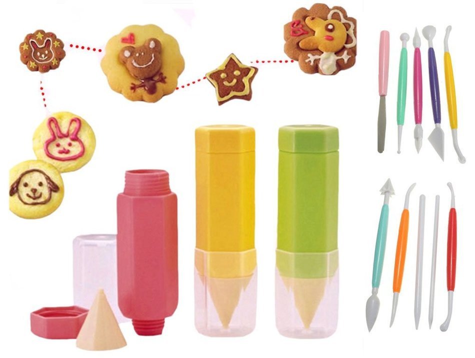 Lesirit Christmas Cake Decorating Pen Tool Kit (Blue) N13
