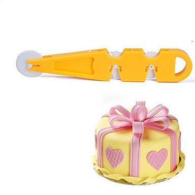 Y&XL&H Fondant Cutter Embosser Wheel Stitching Cutter Cake Decorating tools(Random Color)