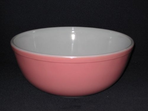 Vintage 1956 Large 4 Quart Pink Pyrex Mixing Batter Nesting Bowl #404