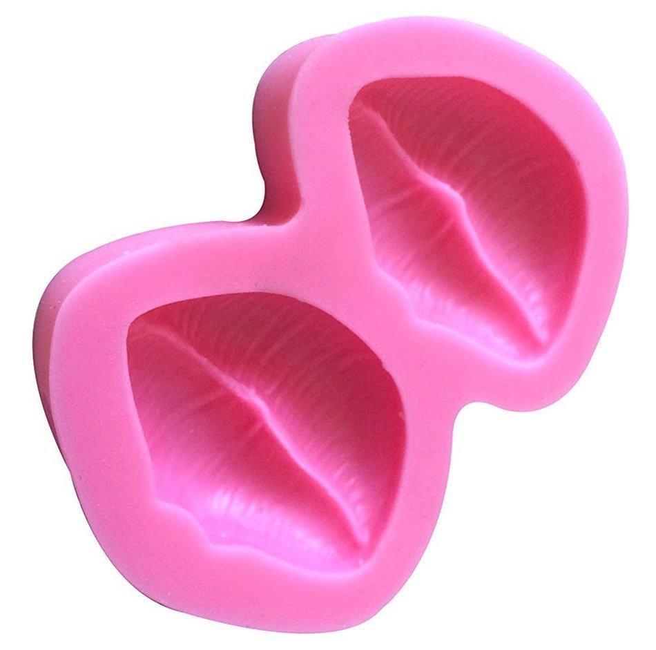Fashionclubs Silicone 3D Lips Chocolate Mold Candy Making Kit Fondant Shoe Molds N3