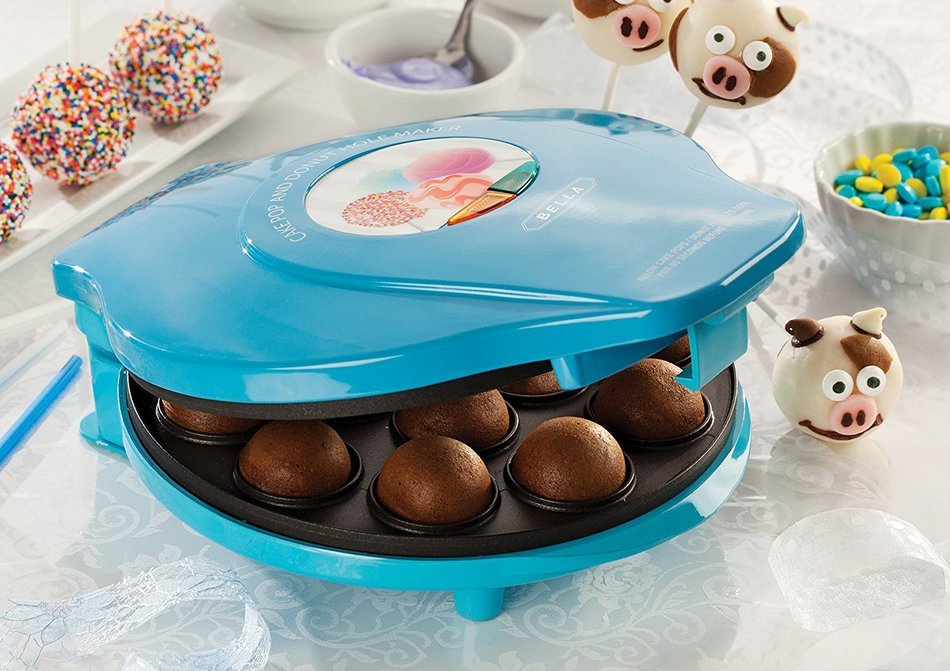 BELLA 13547 Cake Pop & Donut Hole Maker, Turquoise N3