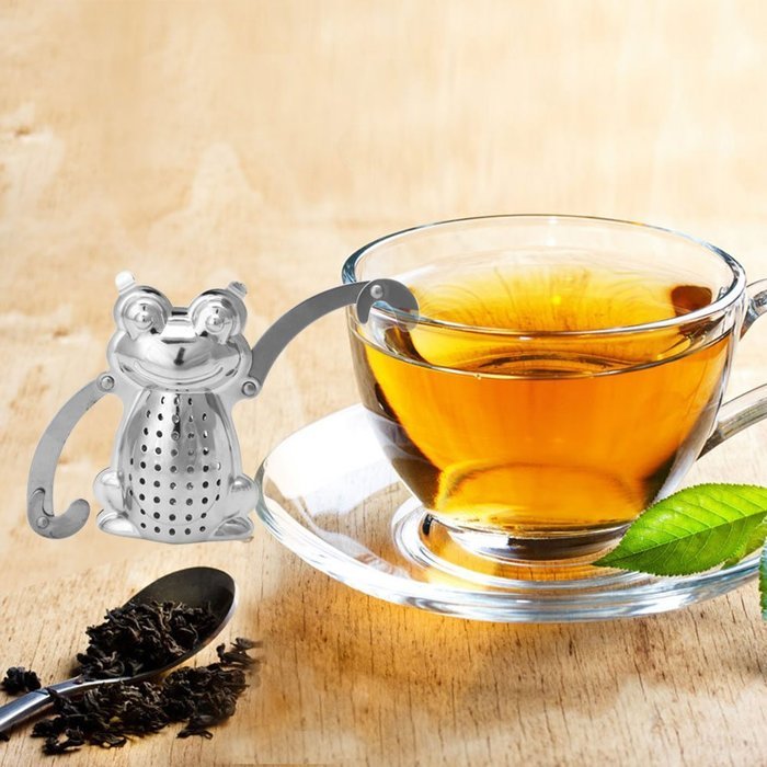 Kangnice Stainless Frog Tea Infuser Diffuser Loose Leaf Strainer Herbal Spice Filter New N8