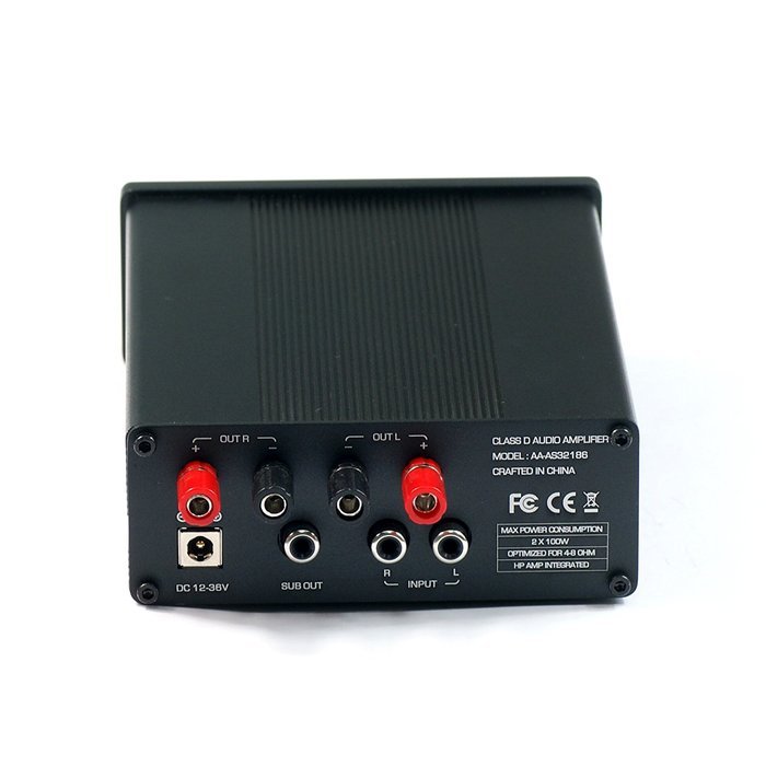 2 X 100Watt Class D Audio Amplifier Starter TDA7498 w 24V 5A 120W power adapter N2