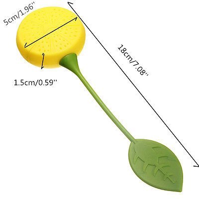 Lemon Silicone Tea Leaf Herbal Infuser Maker Filters Strainer Cute and Good Ideas N2