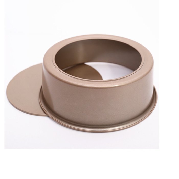 Kitchen Baking Cake Round Pan Mould Bakeware with Removable Bottom, Champagne, 8" N6