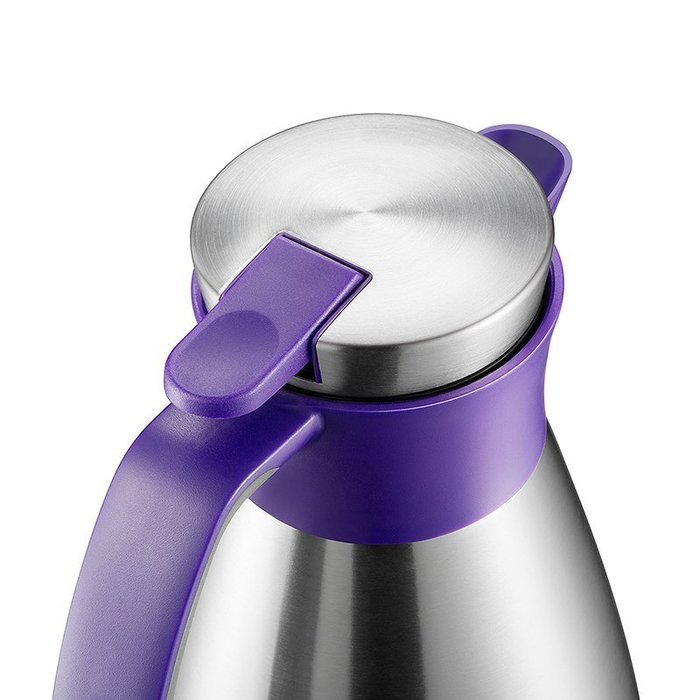 Emsa 18/10 Stainless Steel Soft Grip Carafe, 34-Ounce, Black N15