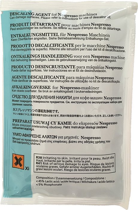 Nespresso Descaling Solution for All Models, 1 Packet