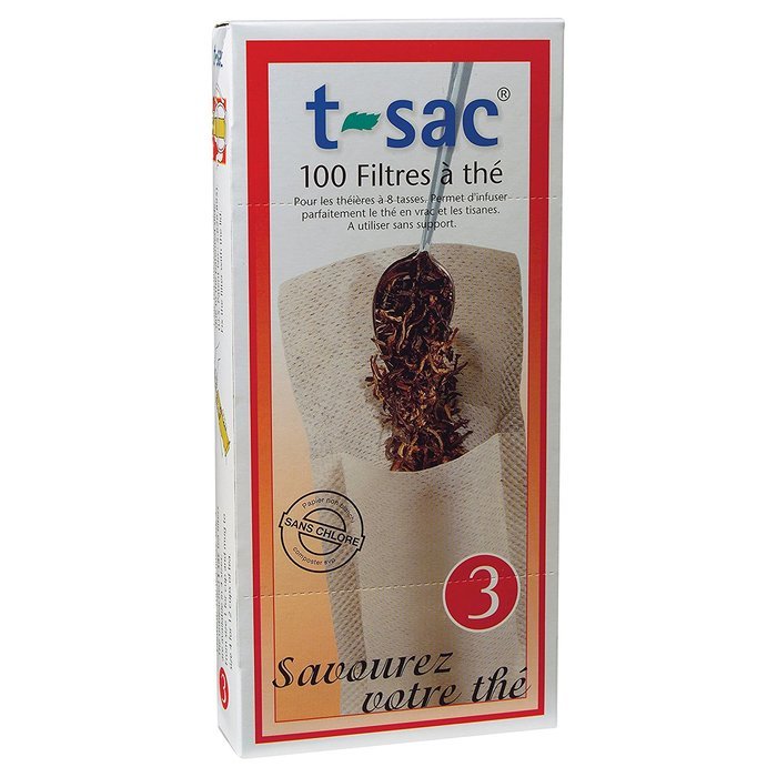 T-Sac Loose Tea Filter #3 Bag, Set of 100