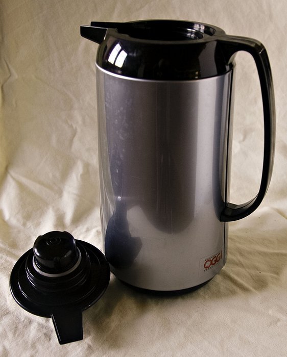 OGGI 34 OZ THERMAL VACUUM CARAFE WITH STAINLESS STEEL LINER AND PRESS BUTTON TOP N3